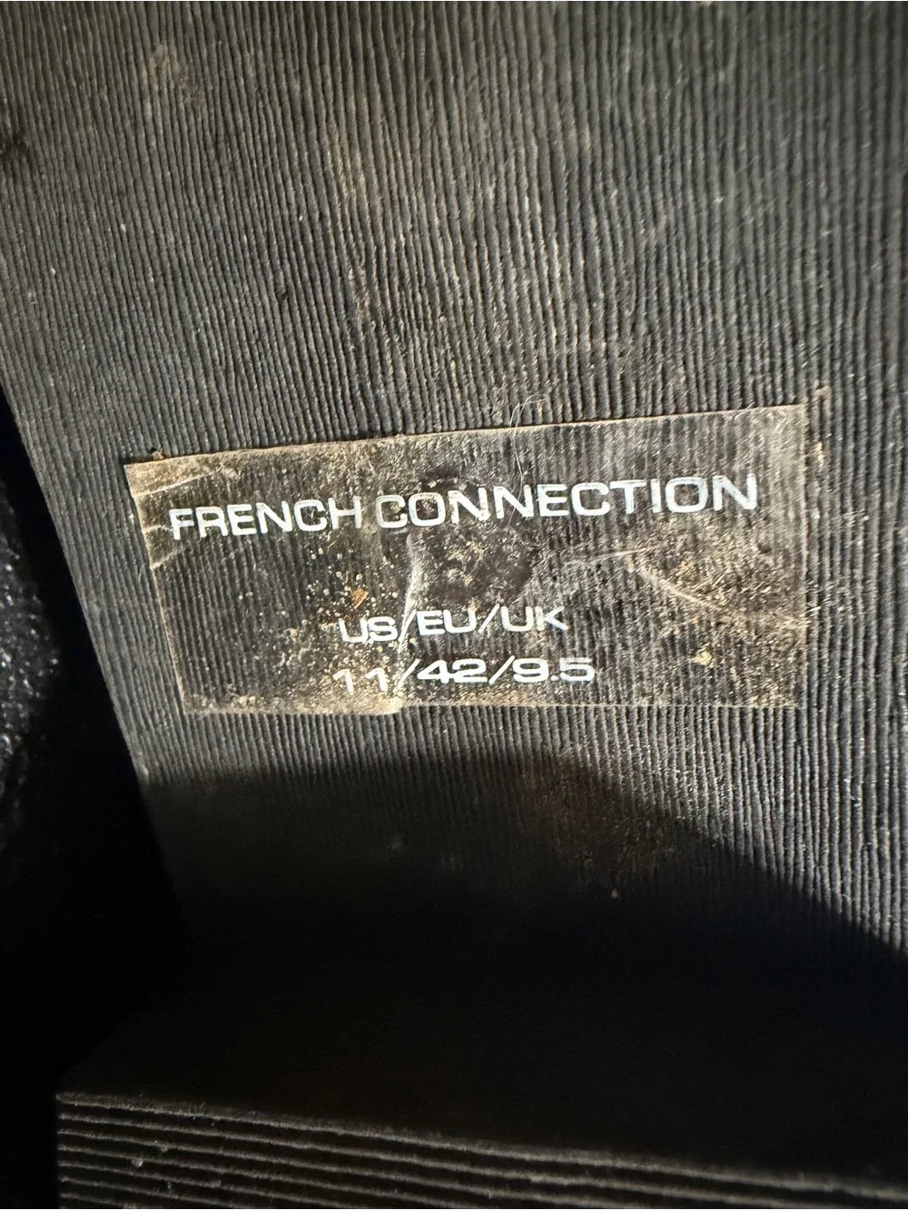 French Connection Black Over-the-Knee Lace-Up Boots
